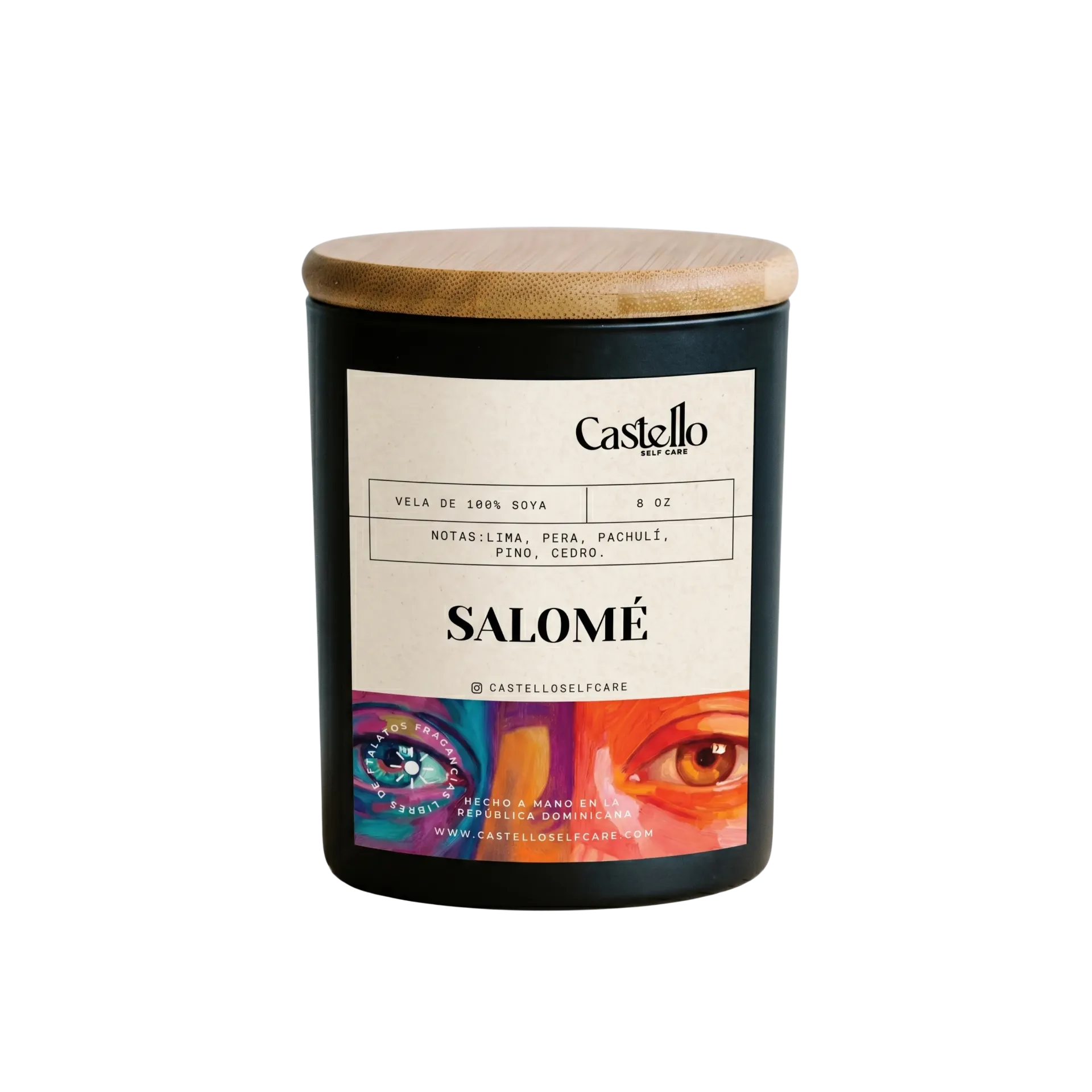 Salomé (Jarra de Vidrio Negra Matte 8 oz)