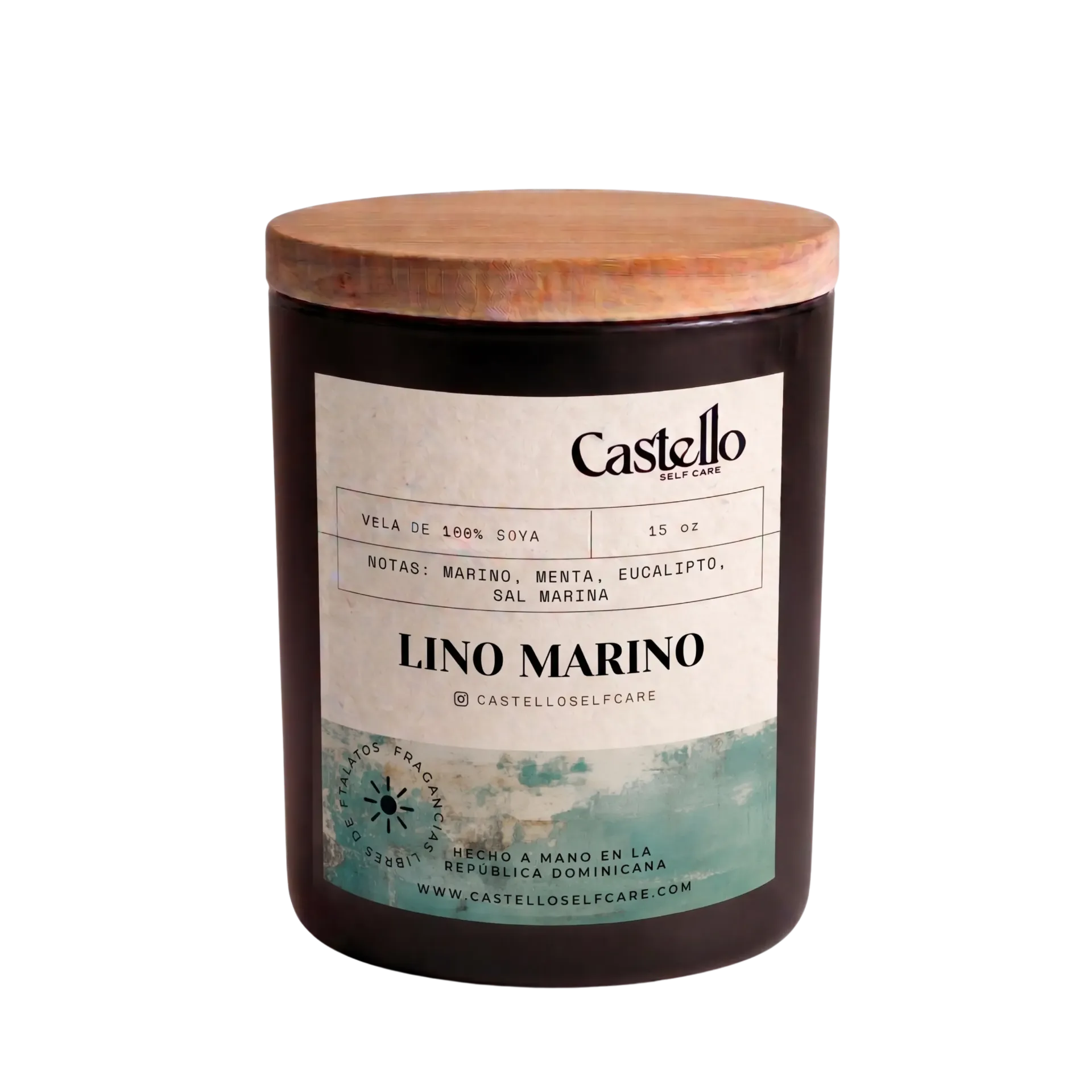 Lino Marino (Jarra de Vidrio Negra Matte 8 oz)